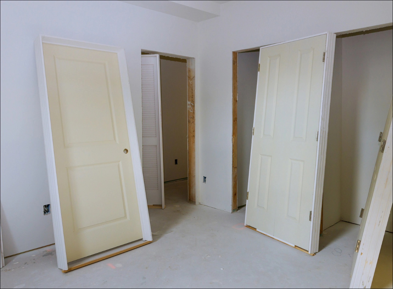 doors being installed